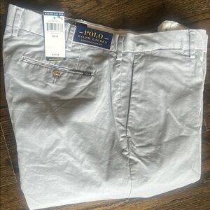 Men’s soft grey Ralph Lauren pants new with tags